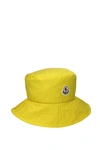 Moncler Logo-patch Bucklet Hat In  Yellow