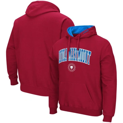 Colosseum Crimson Loyola Marymount Lions Arch And Logo Pullover Hoodie