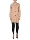 Boutique Moschino Virgin Wool Coat In Beige