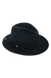 Peter Grimm Mayfair Wool Fedora In Black