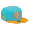 NEW ERA NEW ERA BLUE/ORANGE OAKLAND ATHLETICS VICE HIGHLIGHTER 59FIFTY FITTED HAT