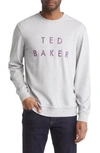 TED BAKER SONICS EMBROIDERED STRETCH COTTON & MODAL SWEATSHIRT