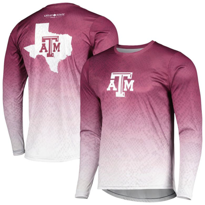 Flogrown Men's Maroon Texas A&m Aggies Knockout State Long Sleeve T-shirt
