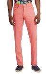 Ralph Lauren Purple Label Slim Fit Linen & Cotton Five-pocket Pants In Melon