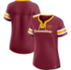 Fanatics Branded Burgundy Washington Commanders Original State Lace-up T-shirt In Burgundy