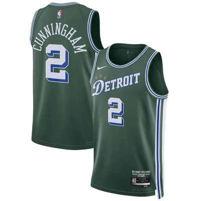 Nike Cade Cunningham Detroit Pistons City Edition  Men's Dri-fit Nba Swingman Jersey In Green