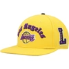 PRO STANDARD PRO STANDARD GOLD LOS ANGELES LAKERS OLD ENGLISH SNAPBACK HAT