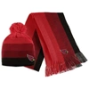 Wear By Erin Andrews Cardinal Arizona Cardinals Ombre Pom Knit Hat And Scarf Set In Cardinal