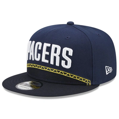 New Era Men's  Navy Indiana Pacers 2022/23 City Edition Official 9fifty Snapback Adjustable Hat