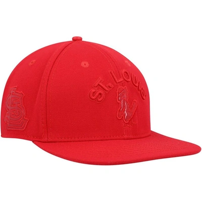 Pro Standard St. Louis Cardinals Triple Red Snapback Hat