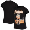 OUTERSTUFF GIRLS YOUTH BLACK PHILADELPHIA FLYERS MICKEY MOUSE GO TEAM GO T-SHIRT