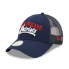 New Era Navy New England Patriots Team Trucker 9forty Snapback Hat In Navy