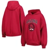 Tommy Hilfiger Cardinal Arizona Cardinals Becca Drop Shoulder Pullover Hoodie In Cardinal