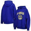 TOMMY HILFIGER TOMMY HILFIGER ROYAL LOS ANGELES RAMS BECCA DROP SHOULDER PULLOVER HOODIE