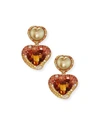 MARGOT MCKINNEY JEWELRY HEARTS DESIRE SOUTH SEA PEARL & MADEIRA CITRINE DROP EARRINGS,PROD193580031