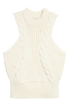 ALEXANDER MCQUEEN CABLE KNIT WOOL SWEATER TANK