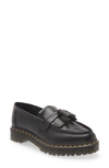 Dr. Martens Brushed Calfskin Loafer In Black Pisa