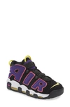 Nike Air More Uptempo '96 Mens Lace-up Padded Insole Running & Training Shoes In Black/ Multicolor/ Purple
