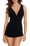 Magicsuit Solid Celine Convertible One Piece Swimsuit In Black