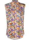 Washington Dee Cee Washington Dee-cee Woman Shirt Yellow Size L Cotton In Free Overall Print