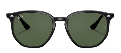 Ray Ban Rb4306f 601/71 Geometric Sunglasses In Green