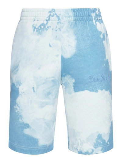 Blue Sky Inn Tie-dye Track Shorts In Multicolour
