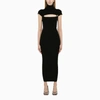 Attico Black Midi Dress In Black