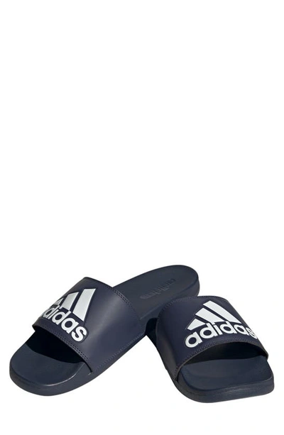 Adidas Originals Adidas Men's Adilette Shower Slide Sandals In Navy/ White/ Navy
