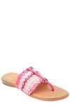 ANDRE ASSOUS NICE WOVEN PINK FEATHERWEIGHT SANDAL
