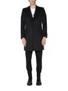 Dolce & Gabbana Single-breasted Velours Coat In Grey