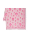 Alexander Mcqueen Alexander Mc Queen Biker Skull Wool Scarf In Pink