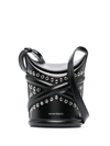 Alexander Mcqueen The Leather Bucket Bag Curve In Black