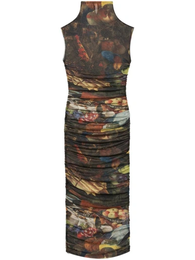 Az Factory By Ester Manas High Neck Printed Short Dress In Multicolor