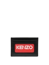 KENZO KENZO LOGO LEATHER CREDIT CARD CASE