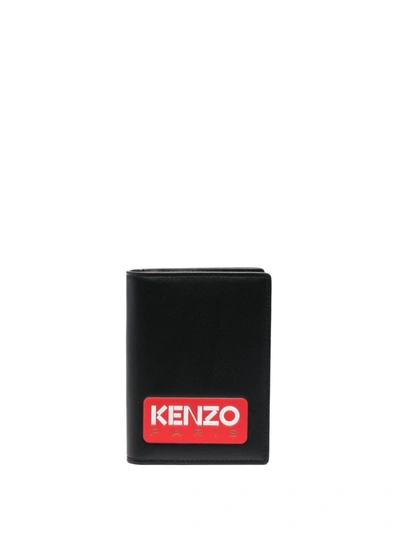 Kenzo Logo Wallet In Black
