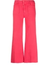 MOTHER MOTHER WIDE LEG CROPPED JEANS