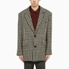 AMI ALEXANDRE MATTIUSSI HOUNDSTOOTH JACKET IN WOOL,UCO201-268/L_AMI-012_202-50