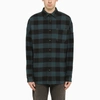 PALM ANGELS PALM ANGELS | GREEN/BLACK CHECK SHIRT,PMES002C99FAB001/M_PALMA-5501_323-XL