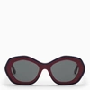 MARNI ULAWUN VULCAN BURGUNDY SUNGLASSES