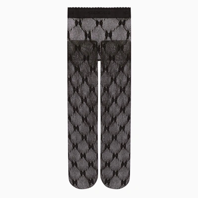 Gucci Gg Knit Tights In Schwarz