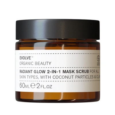 Evolve Organic Beauty Radiant Glow 2-in-1 Mask Scrub
