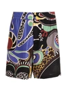 Moschino Printed Swim Shorts In Multicolor
