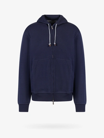 Brunello Cucinelli Sweatshirt In Blue