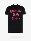 Dsquared2 Goth Surfer Short-sleeve T-shirt In Black