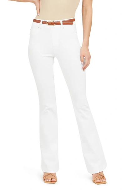 Spanx Skinny Flare High-rise Stretch-denim Jeans In White