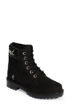 JIMMY CHOO X TIMBERLAND CRYSTAL LOGO HIKING BOOT