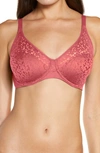 Chantelle Lingerie Norah Comfort Underwire Bra In Wild Strawberry-ky