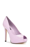 NINE WEST HETHR PEEP TOE PLATFORM PUMP