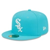 NEW ERA NEW ERA BLUE CHICAGO WHITE SOX VICE HIGHLIGHTER LOGO 59FIFTY FITTED HAT