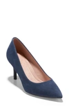 Cole Haan The Go-to Park Suede Pump In Navy Blaze